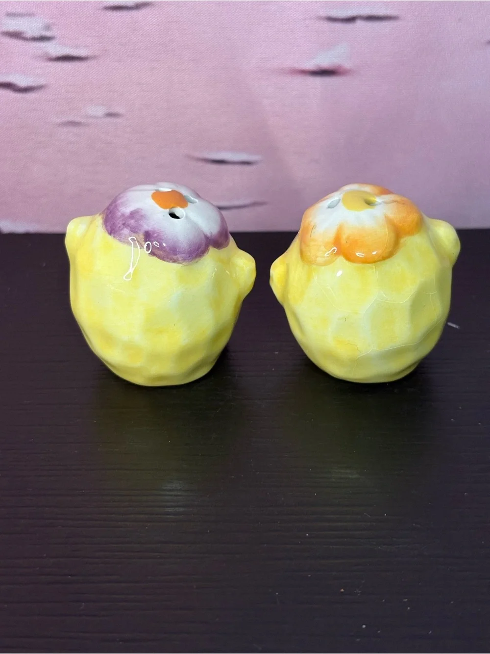 Novelty Chic Salt and Pepper shakers. Easter. Preowned.